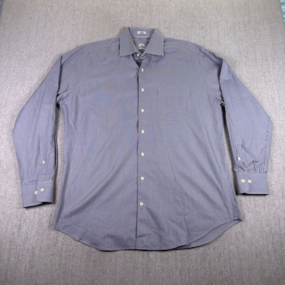 PETER MILLAR Shirt Men Size Large Button Down Long Sleeve 100% Cotton